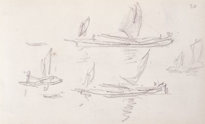 Study for London Series, Boats on the Thames by Claude Monet